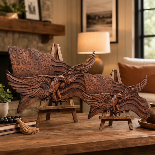 "Wings Of Freedom" - Handcrafted Wooden Art