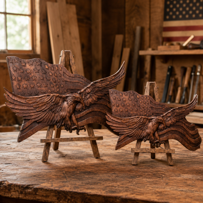 "Wings Of Freedom" - Handcrafted Wooden Art