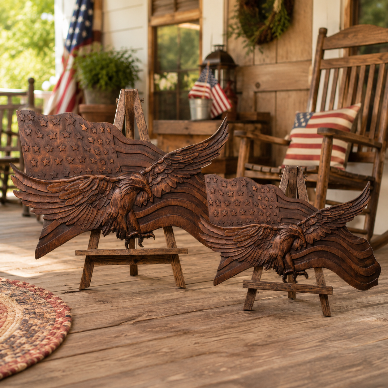 "Wings Of Freedom" - Handcrafted Wooden Art