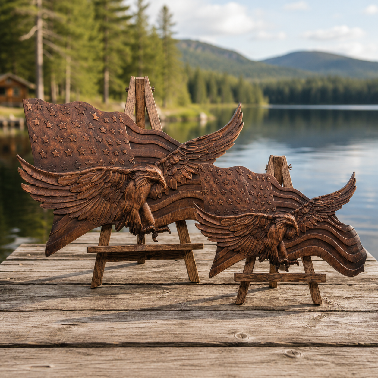 "Wings Of Freedom" - Handcrafted Wooden Art