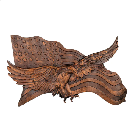 "Wings Of Freedom" - Handcrafted Wooden Art