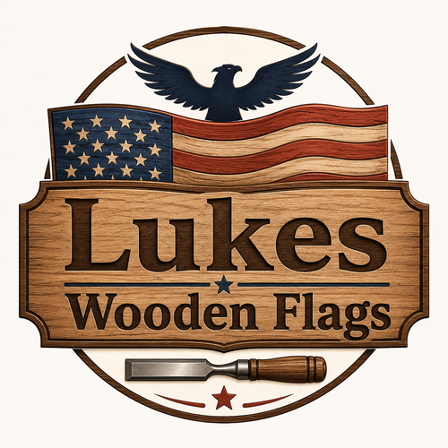 Lukes Wooden Flags